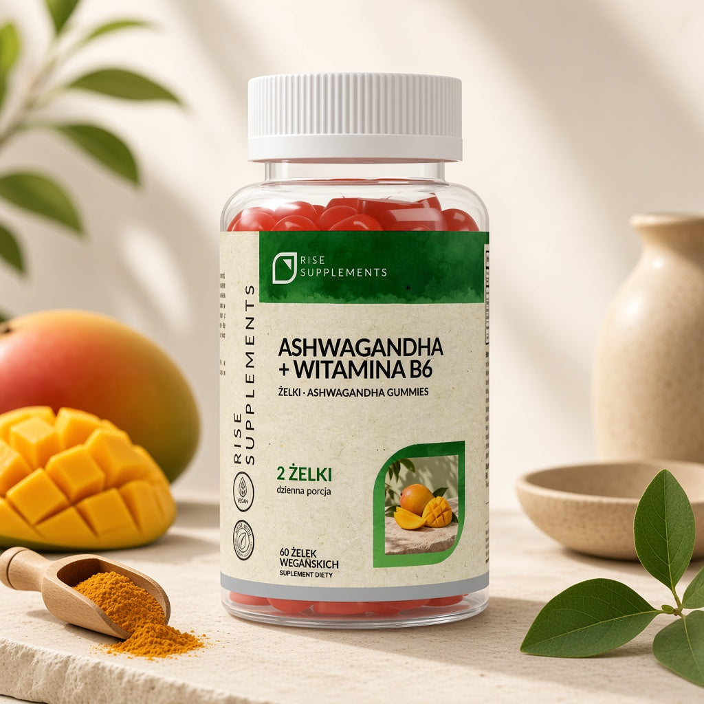 Ashwagandha + B6 żelki 60 szt. — zdjęcie główne