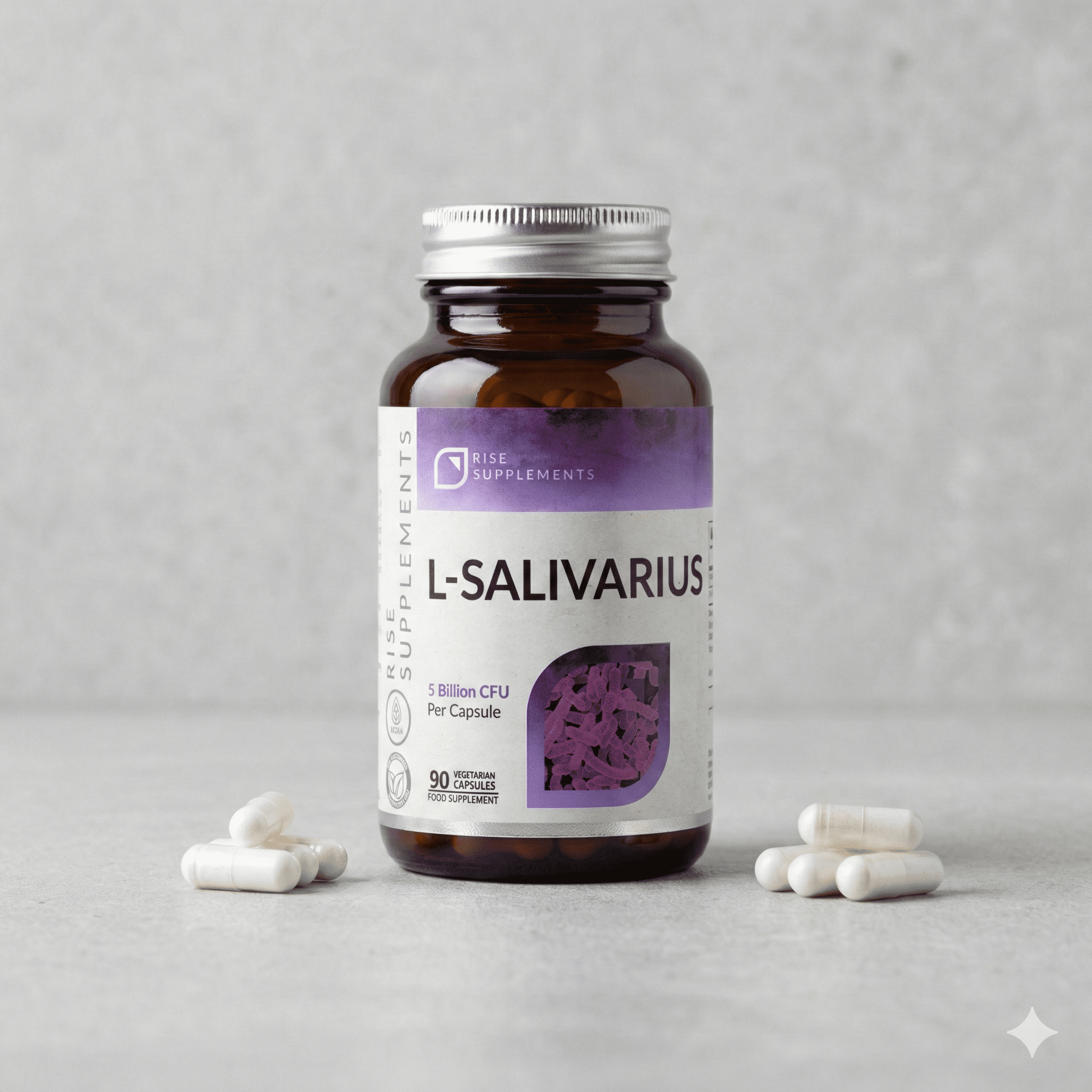 Lactobacillus Salivarius 5 mld CFU 90 kapsułek - Rise Supplements