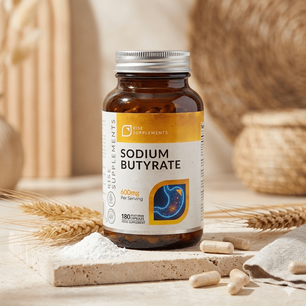 Maślan Sodu (Kwas Masłowy) 770mg 180 kapsułek - Rise Supplements