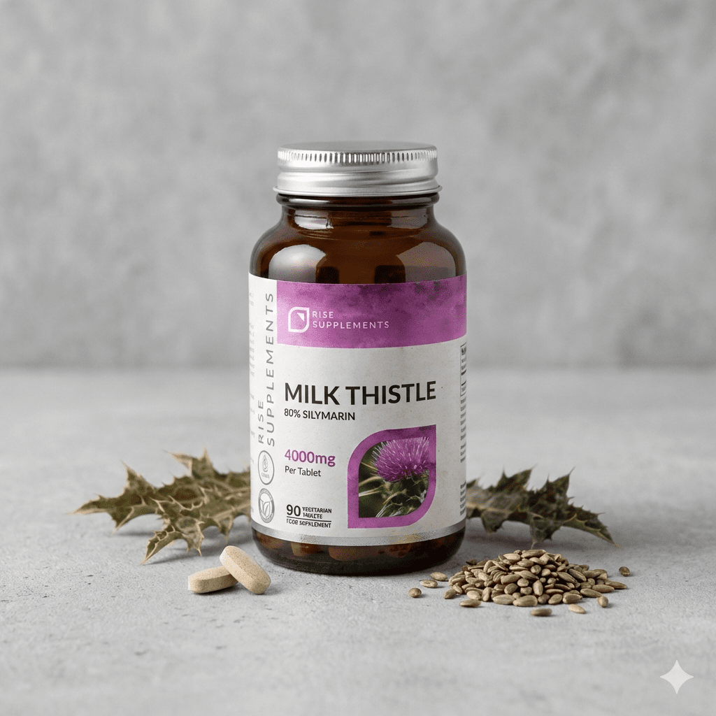 Ostropest plamisty (Sylimaryna 80%) 90 tabletek po 4000mg - Rise Supplements