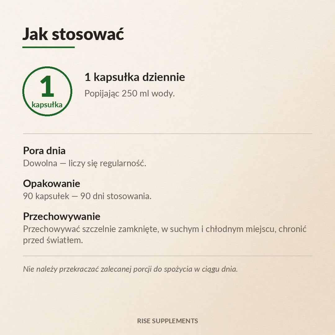 Ashwagandha ekstrakt 300 mg 10% witanolidów 90 kapsułek – jak stosować