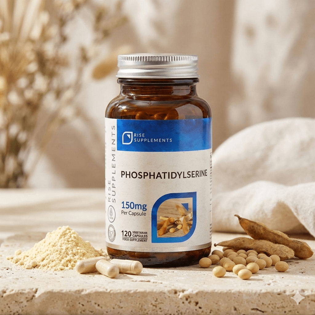 Fosfatydyloseryna (Phosphatidylserine) 150 mg 120 kapsułek - Rise Supplements