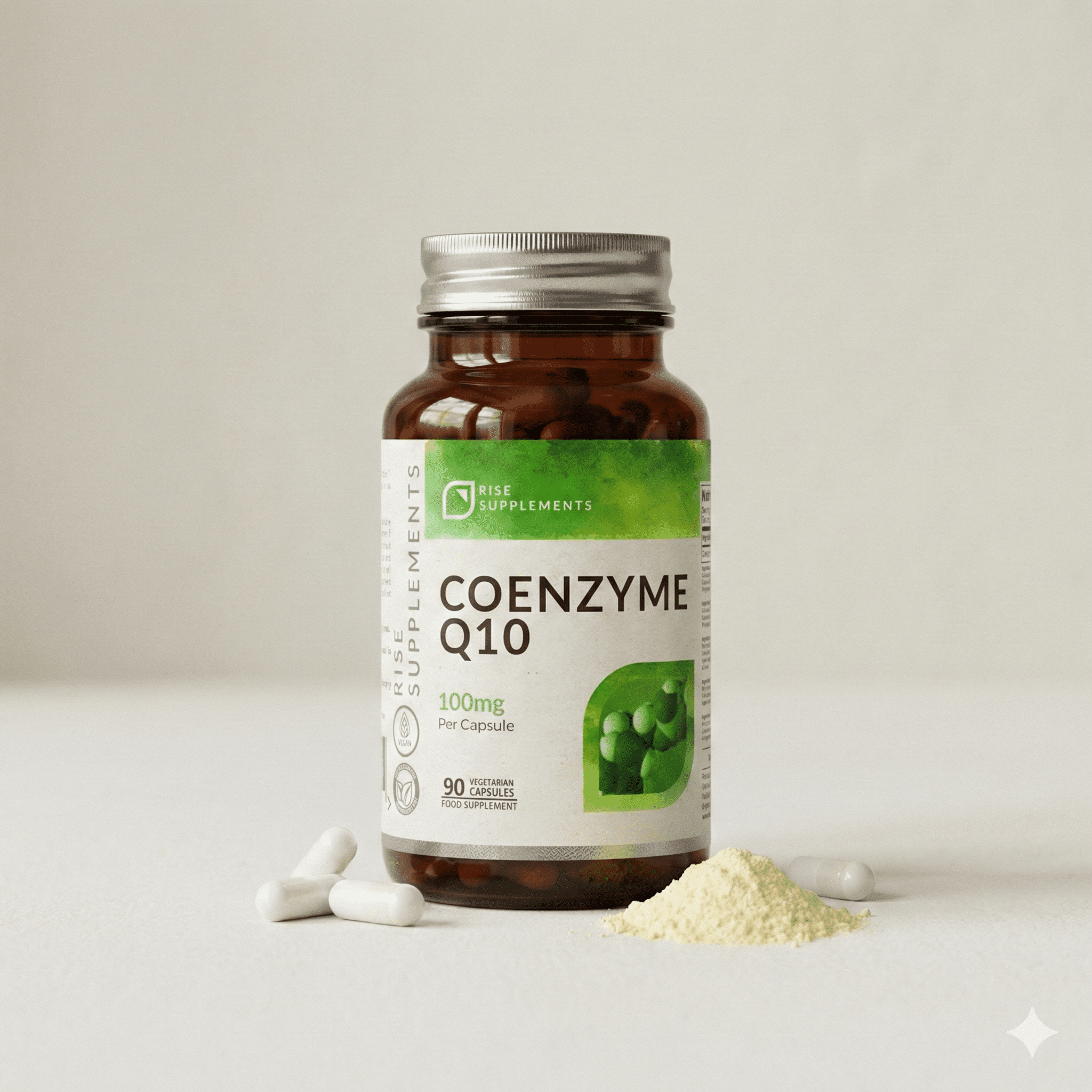 Koenzym Q10 100 mg 90 kapsułek - Rise Supplements