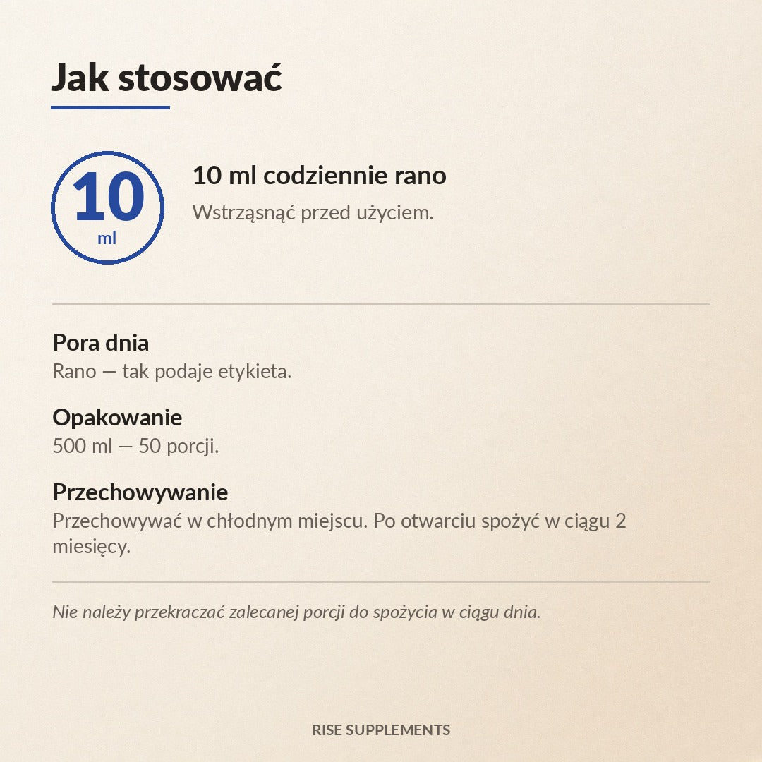 Kolagen Morski Plus 4000 mg płyn 500 ml — jak stosować