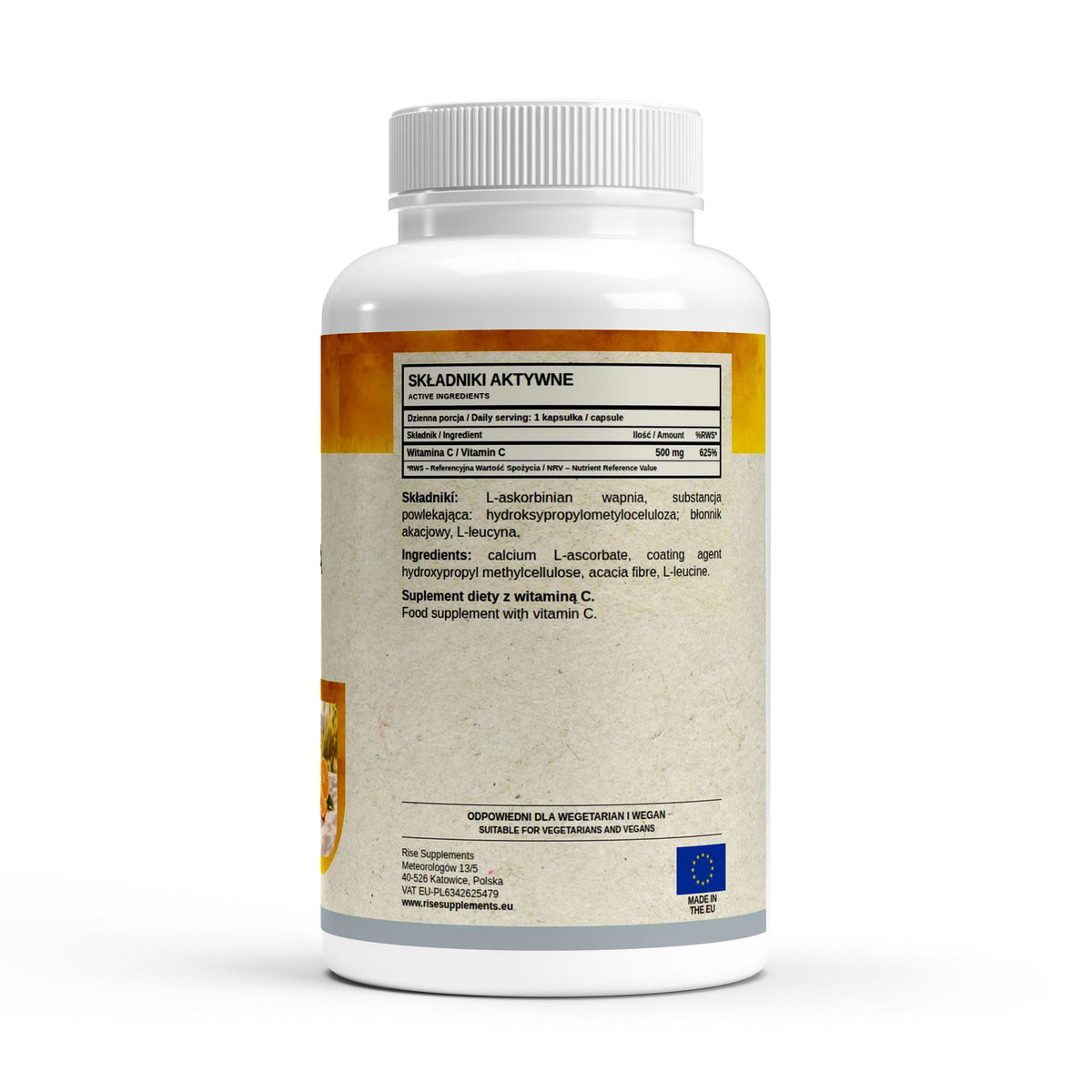 Kolagen Morski Plus 4000 mg płyn 500 ml — etykieta ze składem