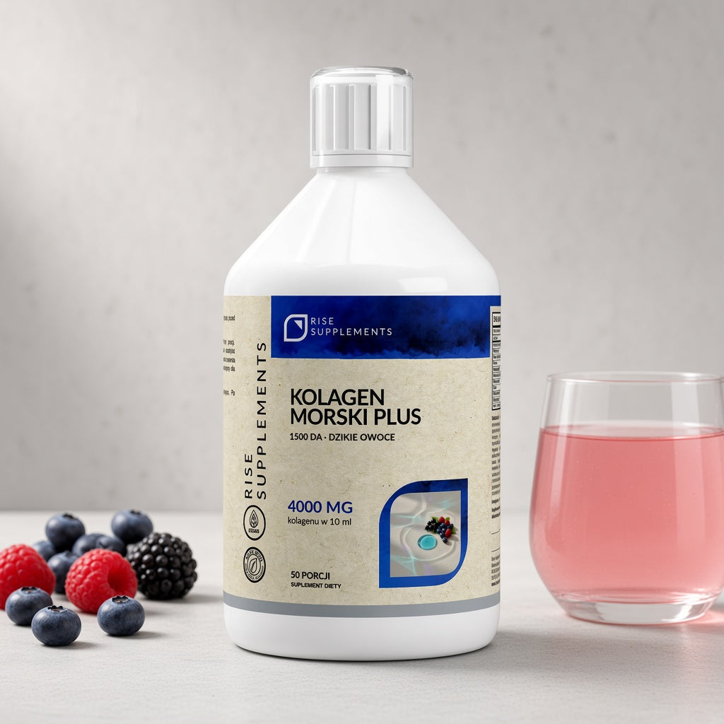 Kolagen Morski Plus 4000 mg płyn 500 ml — zdjęcie produktu na jasnym tle
