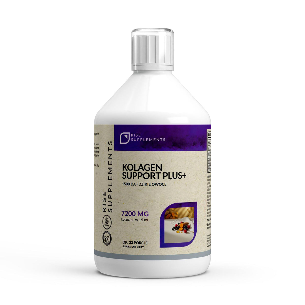 Kolagen Support Plus 7200 mg płyn 500 ml — przód opakowania