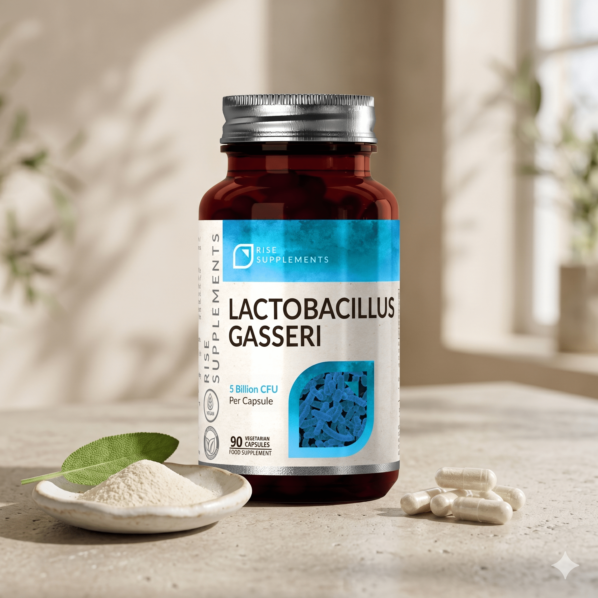 Lactobacillus Gasseri 5 mld CFU 90 kapsułek - Rise Supplements