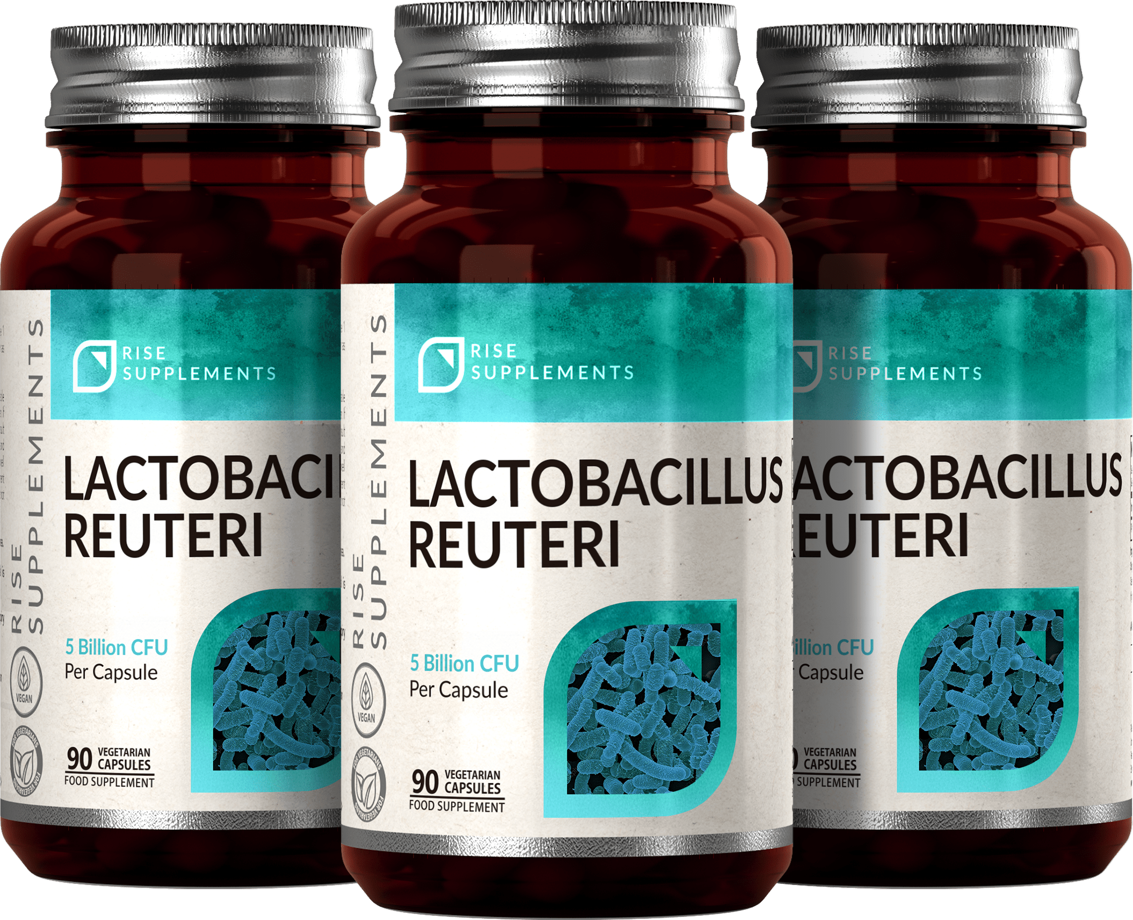 Lactobacillus Reuteri 5 mld CFU 90 kapsułek - Rise Supplements