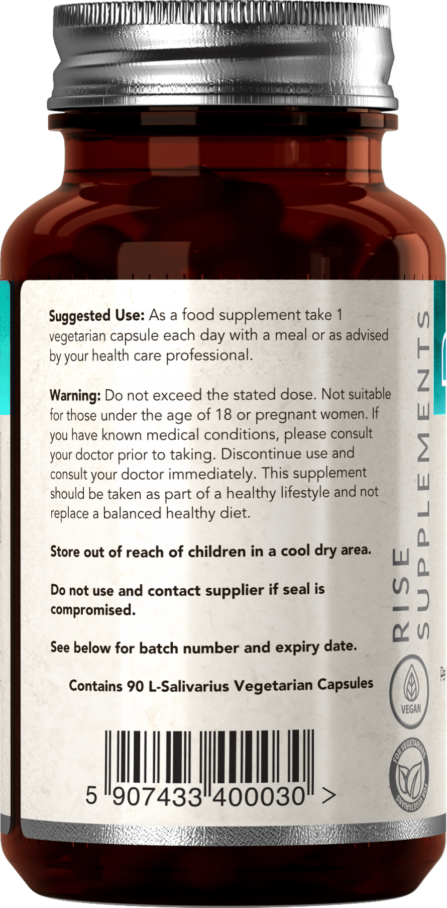 Lactobacillus Reuteri 5 mld CFU 90 kapsułek - Rise Supplements