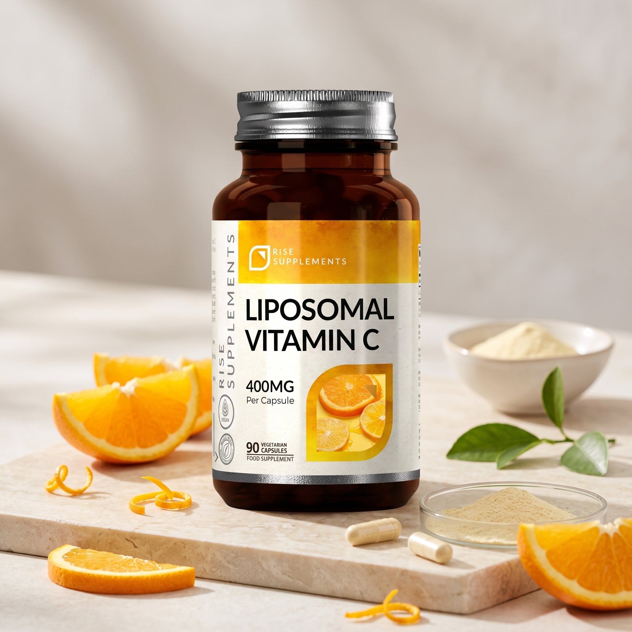 Liposomalna Witamina C 400mg 90 Kapsułek - Rise Supplements