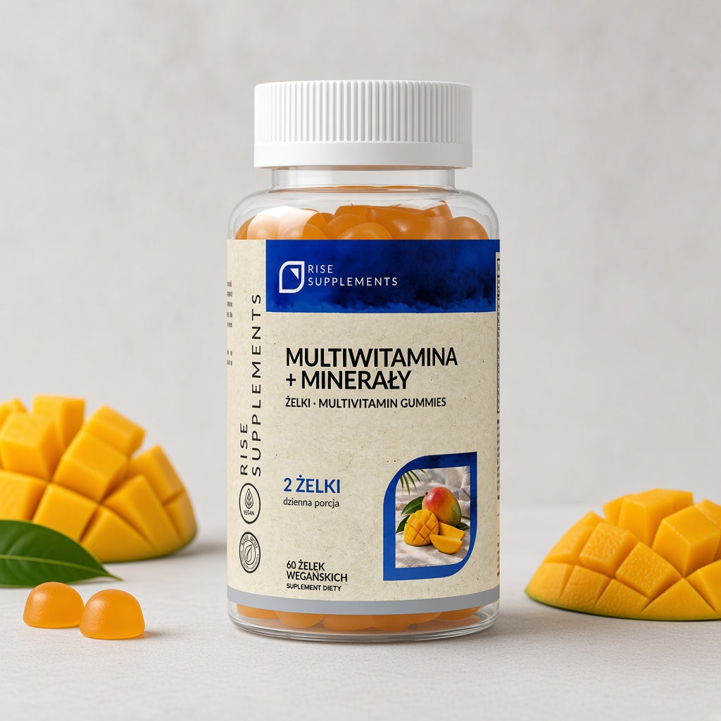 Multiwitamina + Minerały żelki 60 szt. — zdjęcie produktu na jasnym tle