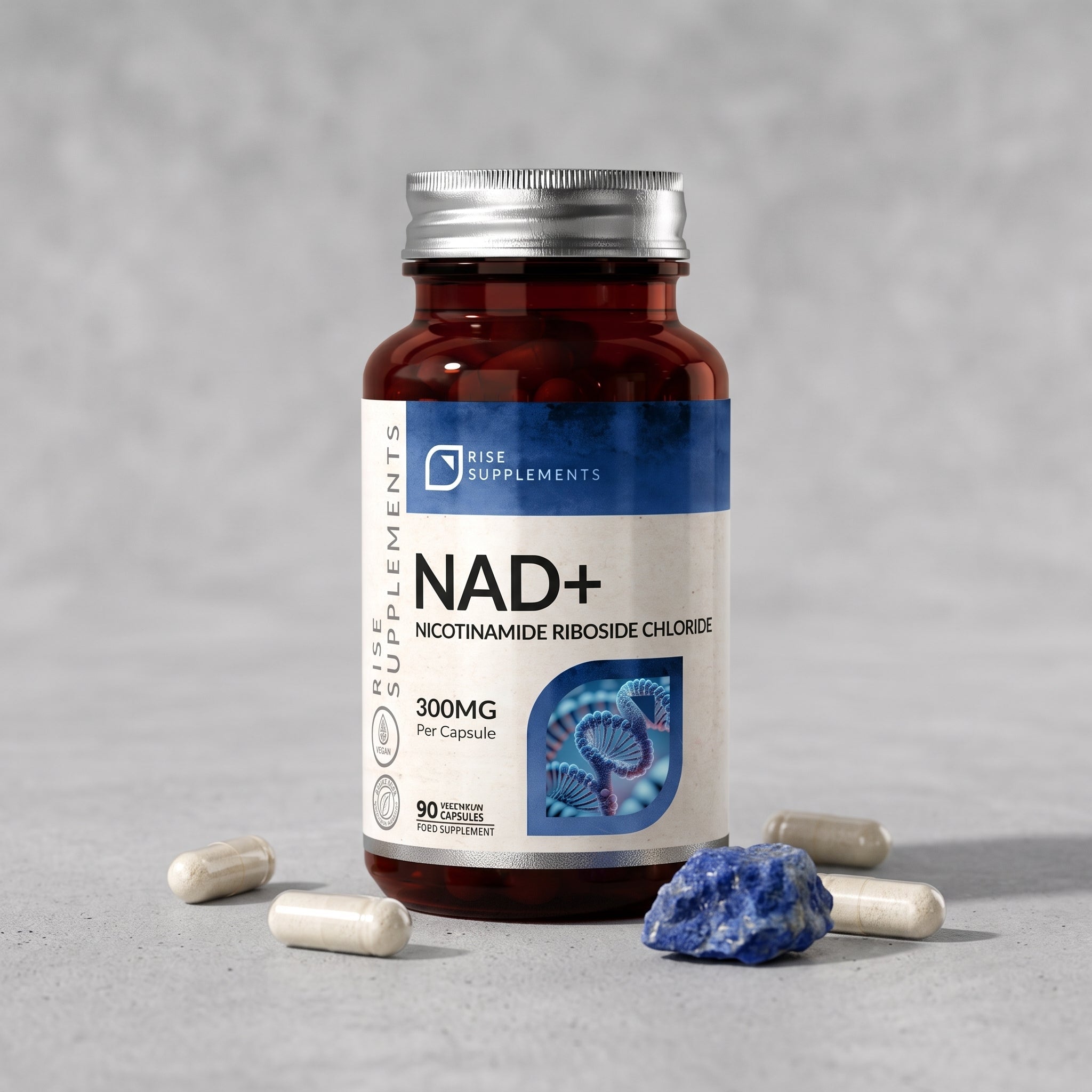 NAD+ Rybozyd Nikotynamidu 300 mg 90 kapsułek - Rise Supplements