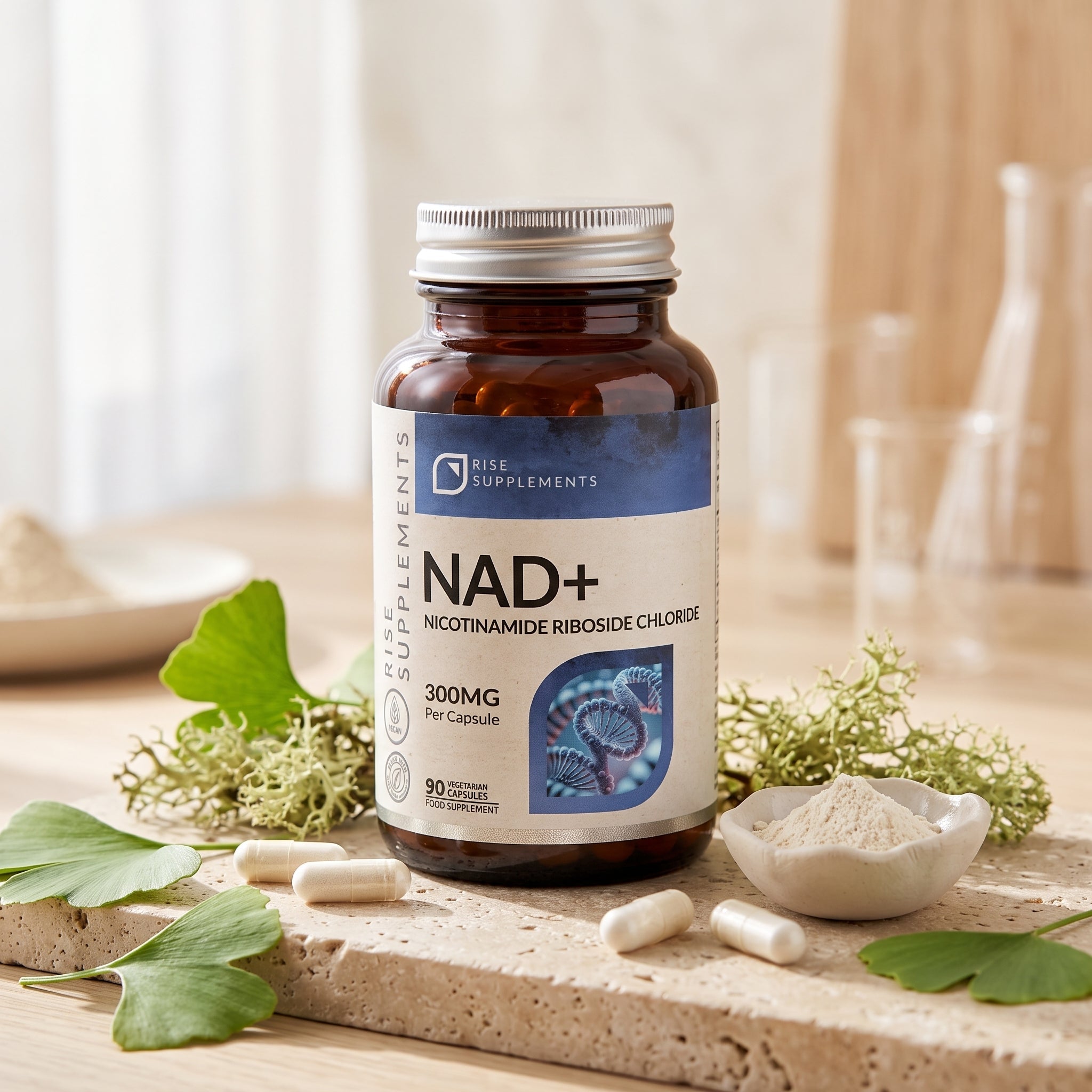 NAD+ Rybozyd Nikotynamidu 300 mg 90 kapsułek - Rise Supplements