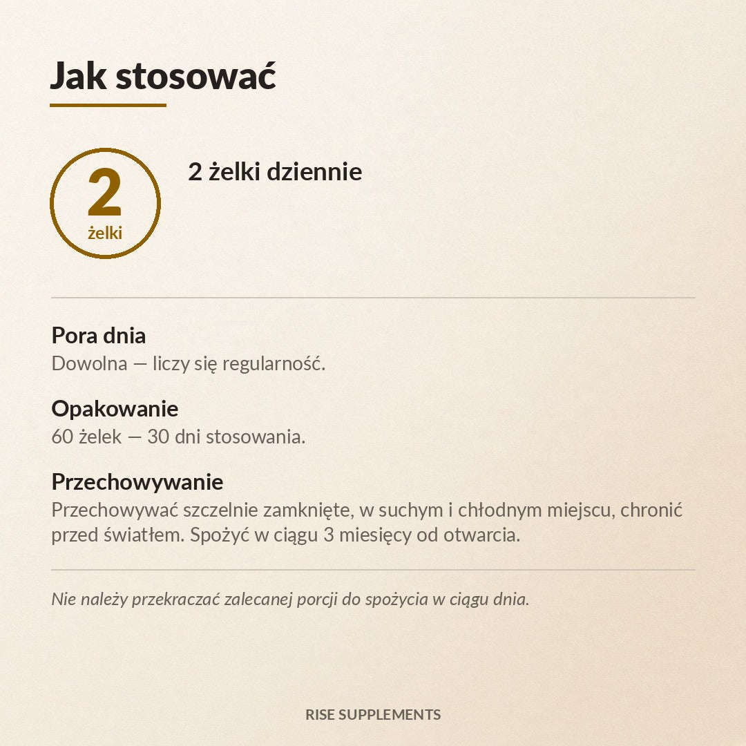 Soplówka Jeżowata (Lion's Mane) + B6 żelki 60 szt. — jak stosować